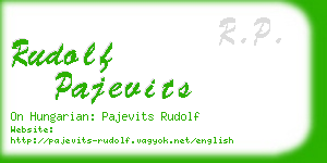 rudolf pajevits business card